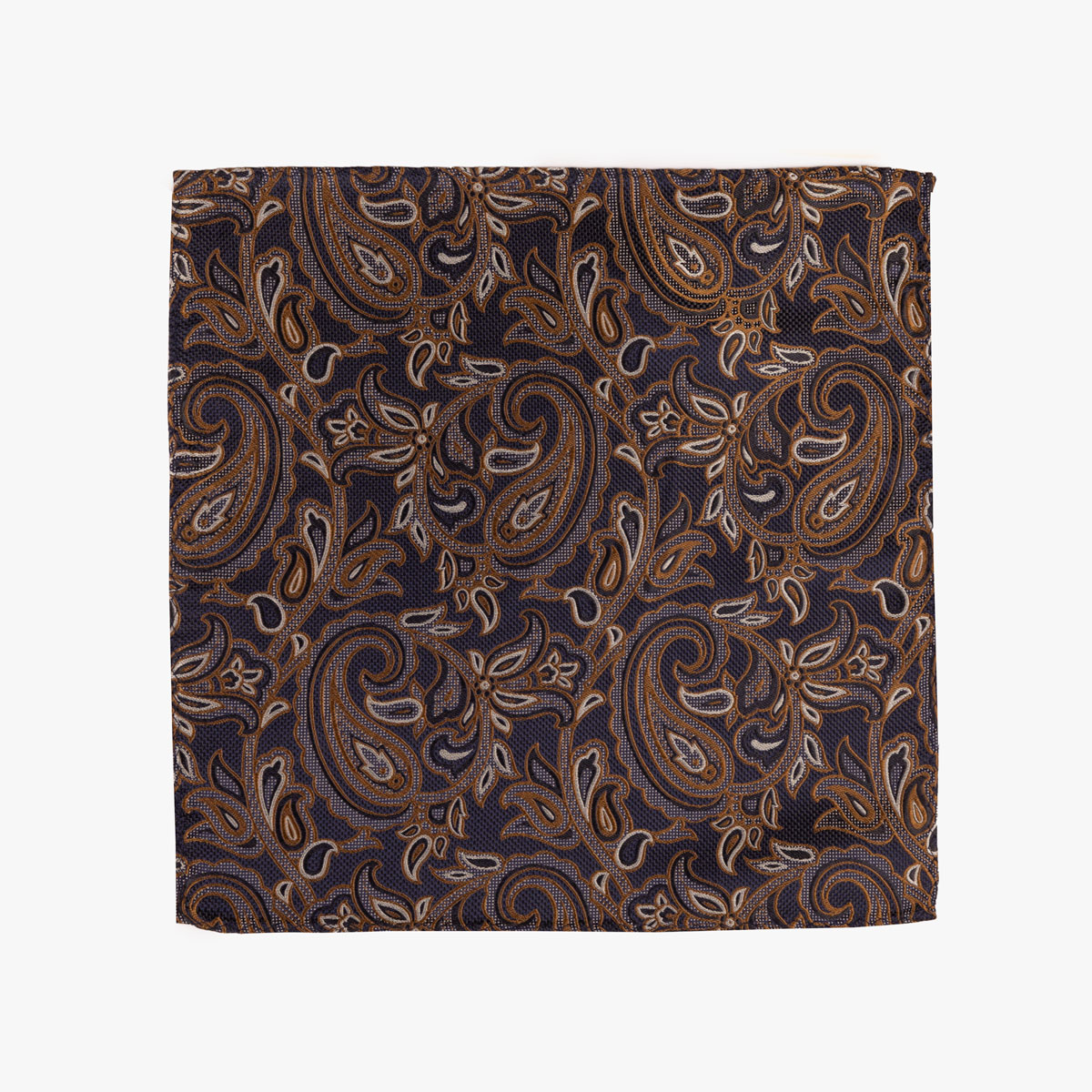 Einstecktuch mit Paisley Muster in Gelb