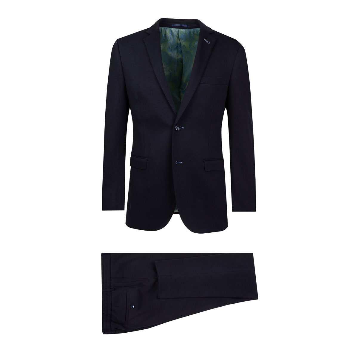 Anzug für Herren aus Baumwoll-Jersey in dunkelblau