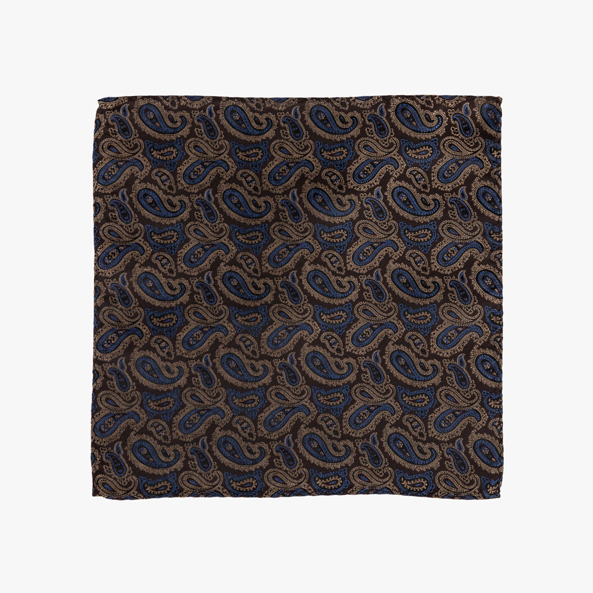Einstecktuch mit Paisley in hellblau