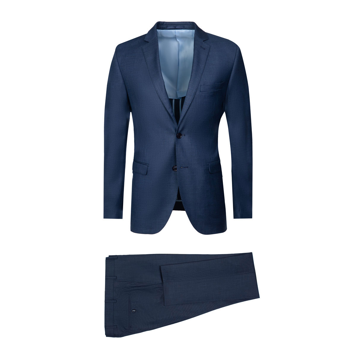 Anzug für Herren mit Halbfutter in blau