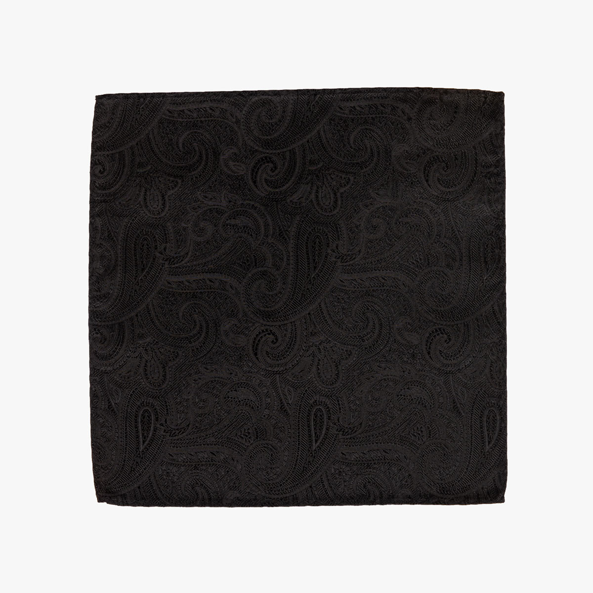 Einstecktuch mit Paisley Muster in Schwarz