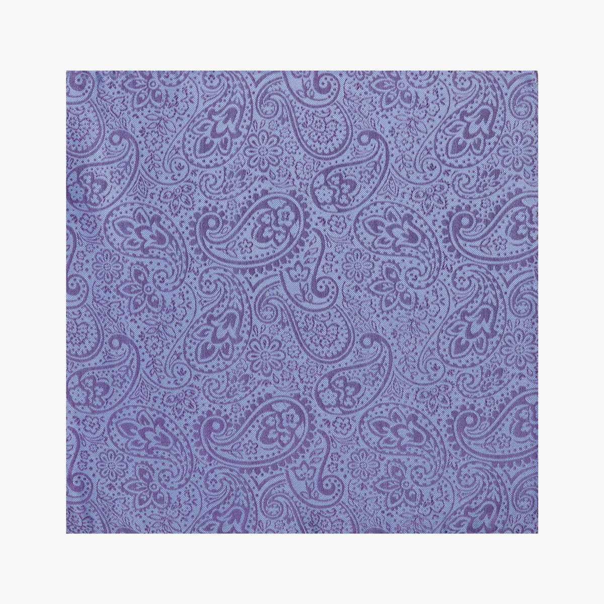 Einstecktuch mit Paisley in lila blau