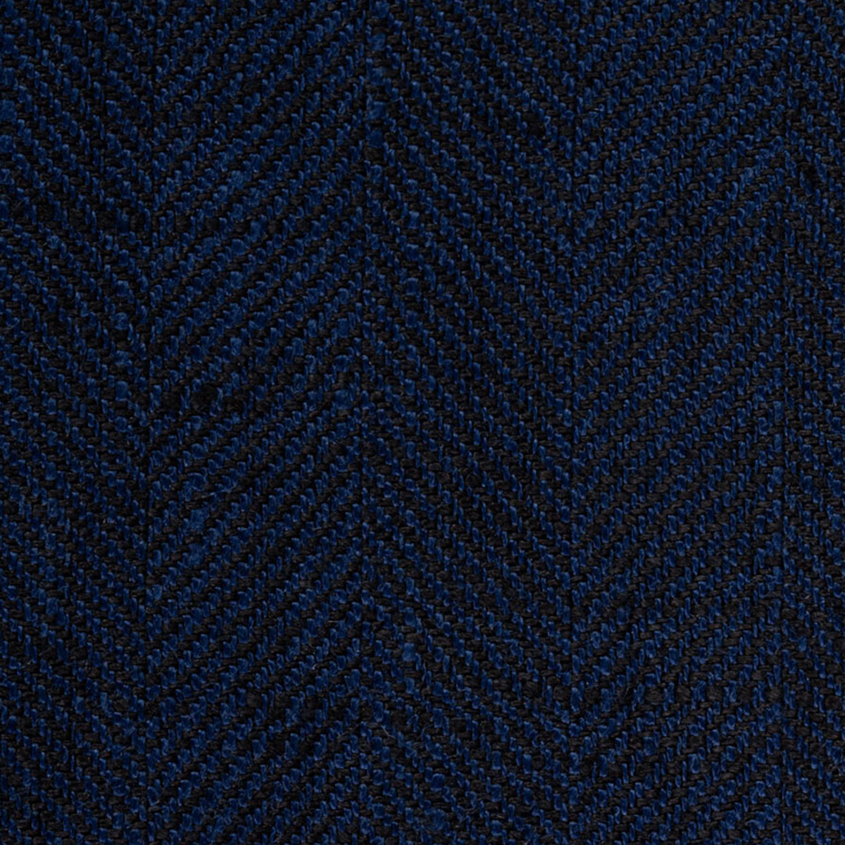Leinen-Sakko in blau mit eingewebtem Fischgrat-Muster