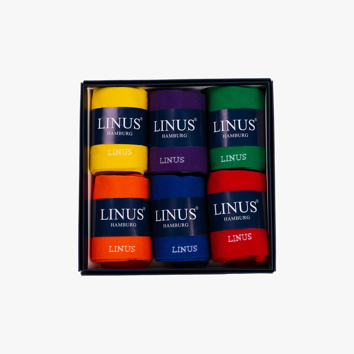 Bunte Socken 6 Paar Verpackung 6er Socken Box bunt in der Verpackung