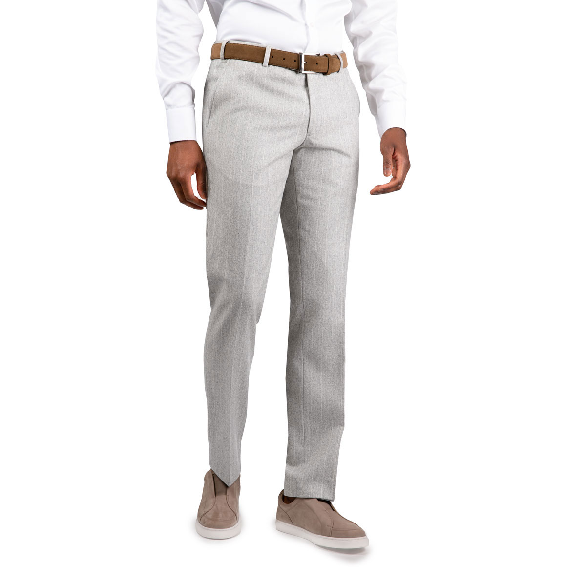 Anzughose mit R-Bund und Hemdenstopper