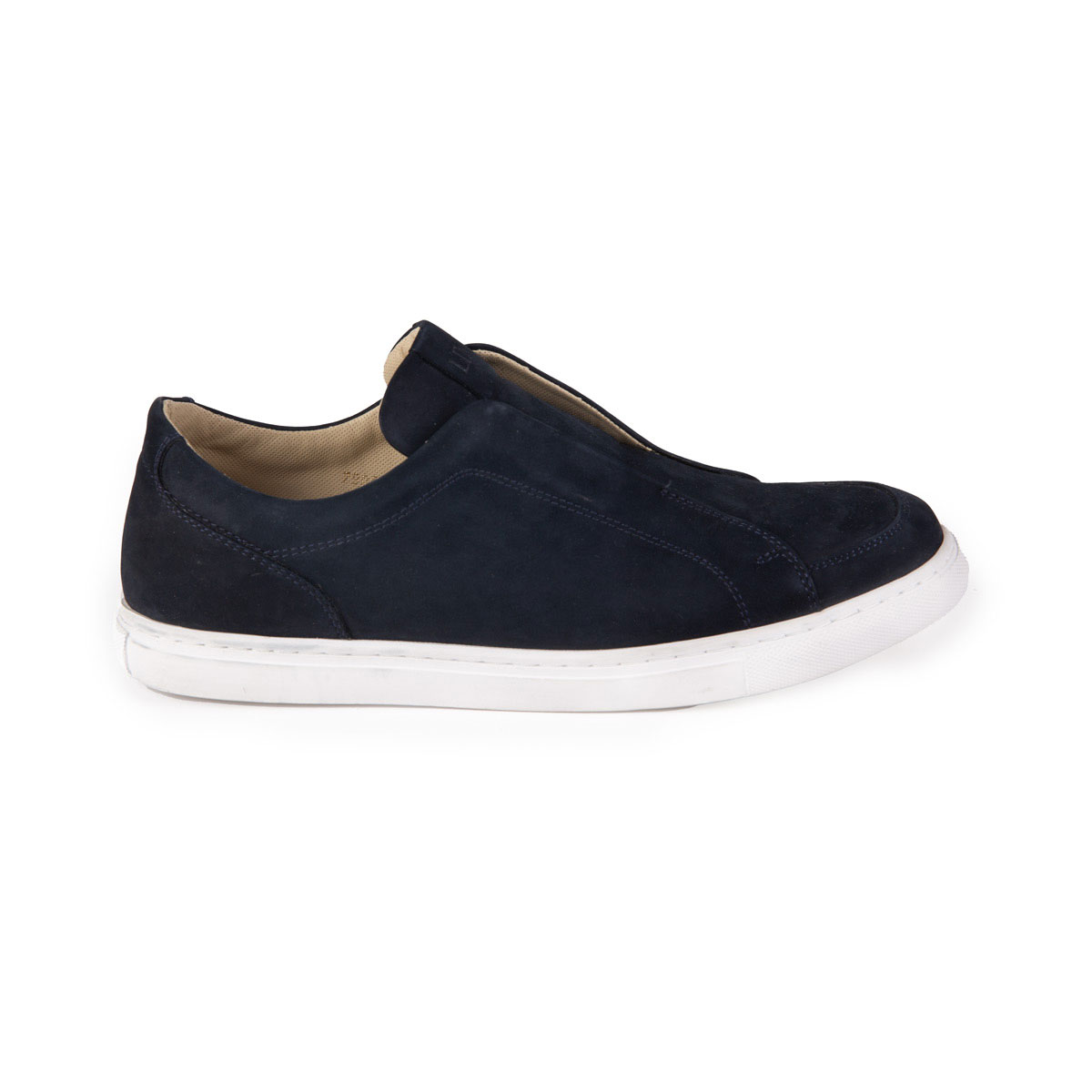Dunkelblaue Sneaker mit offener Slip-on Form Praktische offene Slip-on Form der Sneaker