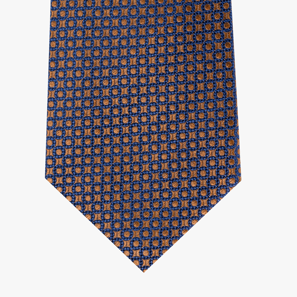 Krawatte mit geometrischem Muster in orange