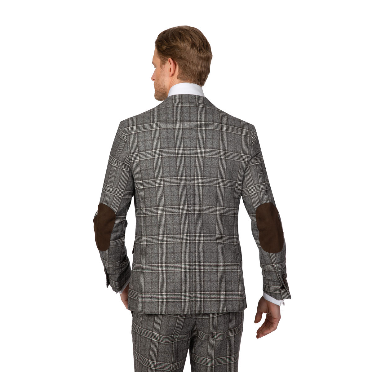 Körperbetontes Sakko mit Ellenbogenpatches Slim Fit Sakko mit Ellenbogen-Patches