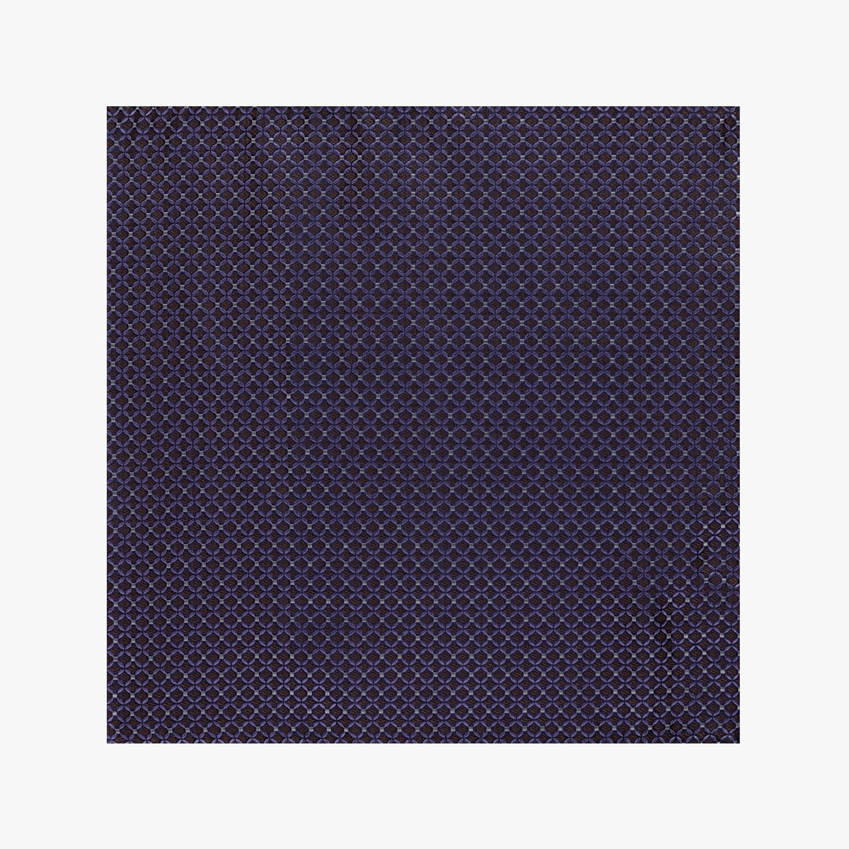 Einstecktuch mit geometrischem Muster in braun lila