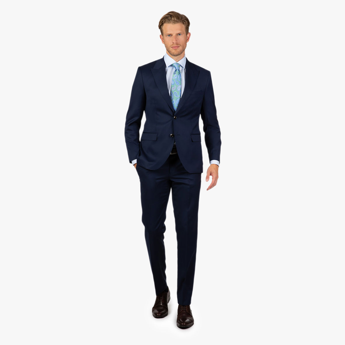 Eleganter klassischer Anzug in dunkelblau Dunkelblauer eleganter klassischer Anzug