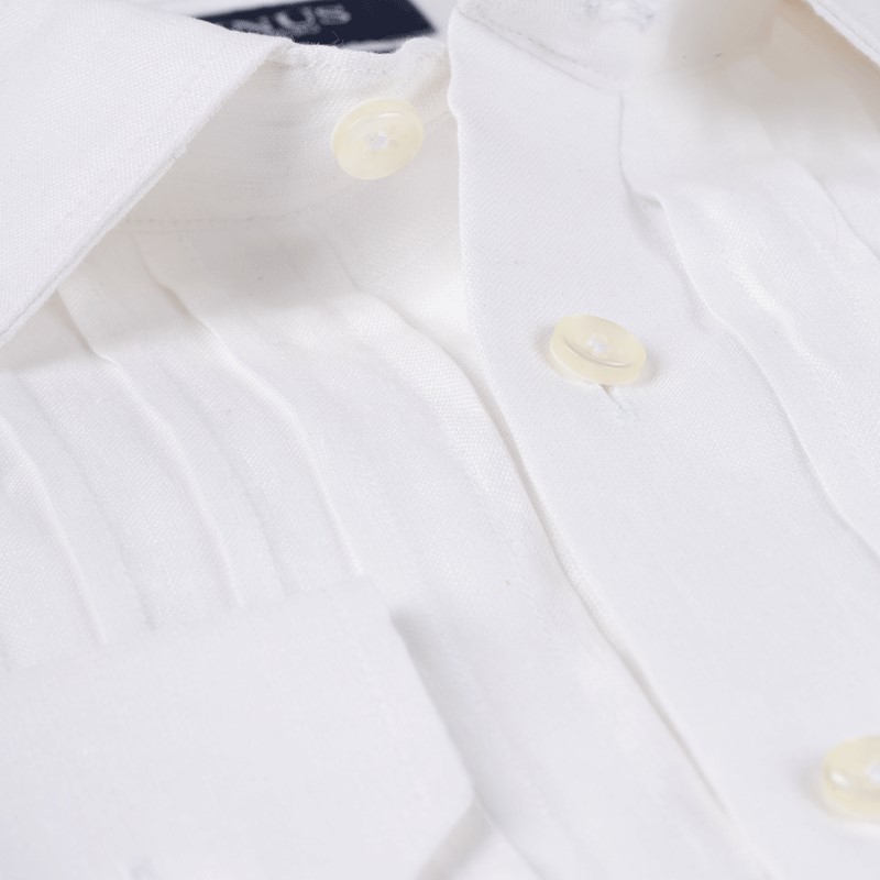 Plissee-Hemd mit leicht versteiftem Softkragen