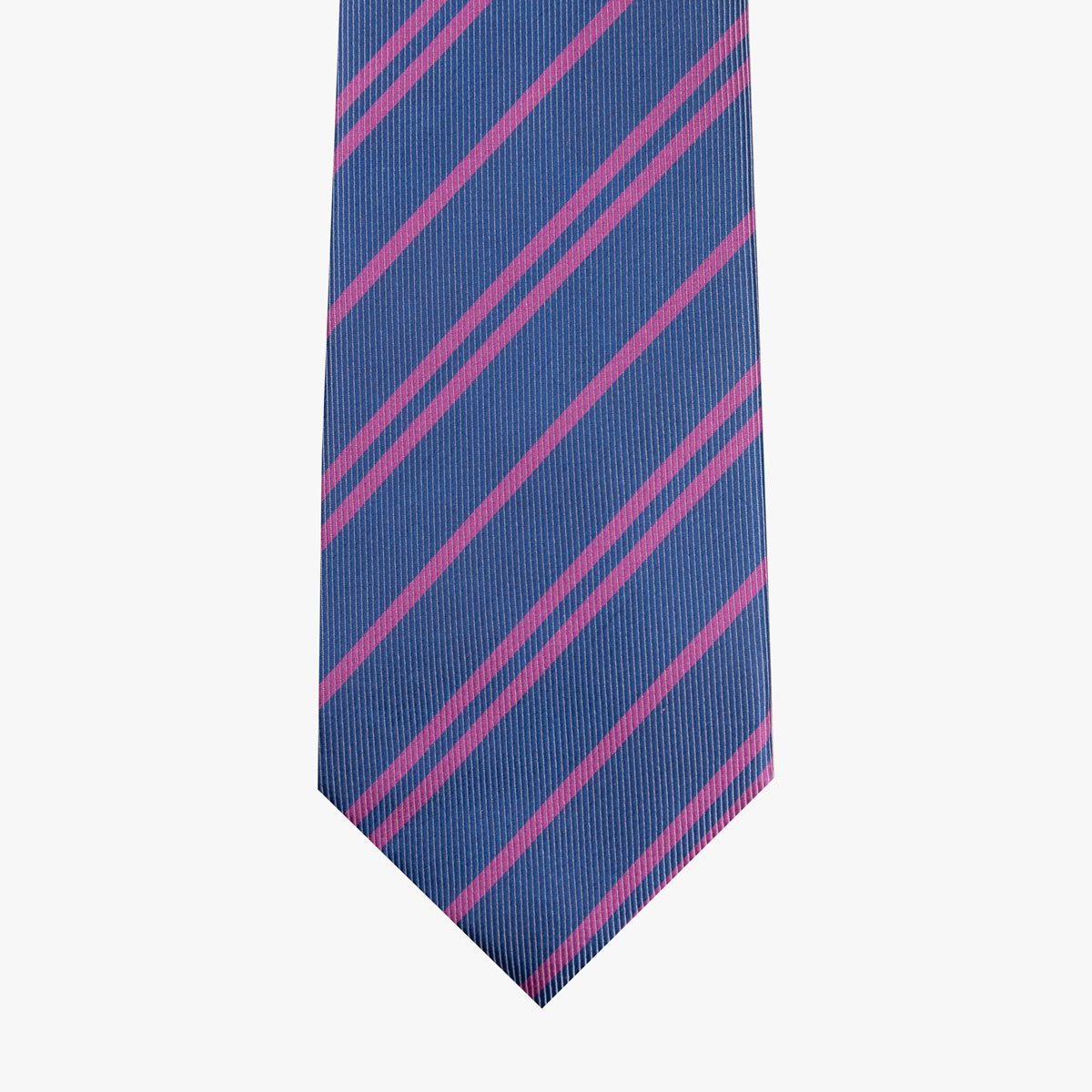 Krawatte aus Seide in dunkelblau gestreift