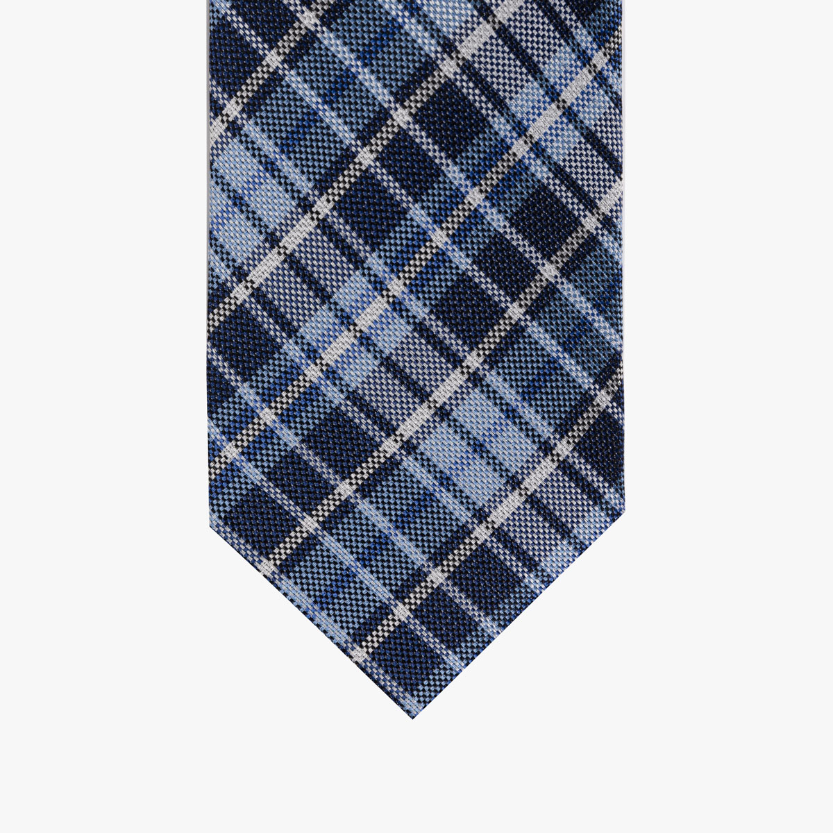 Krawatte mit Karo Muster in blau 