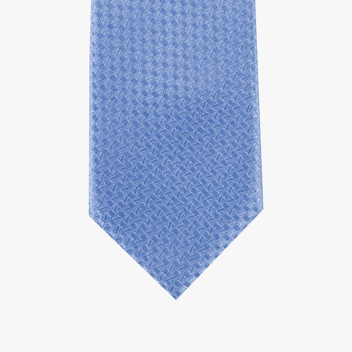 Krawatte mit Struktur in hellblau – Slim