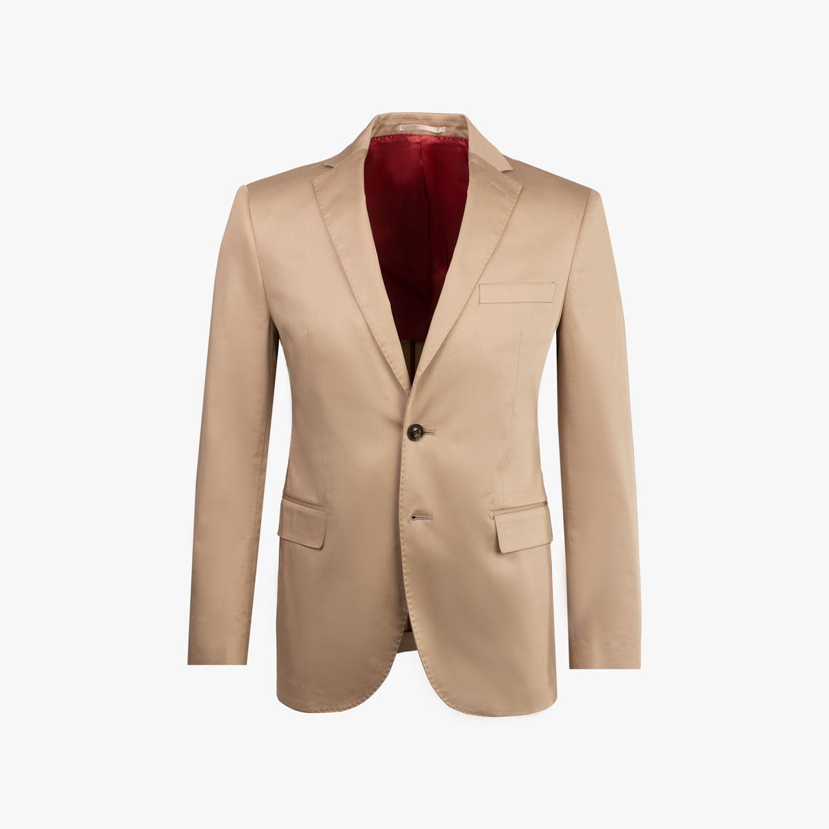 Baukastensakko Genf aus Baumwolle/Elasthan in beige