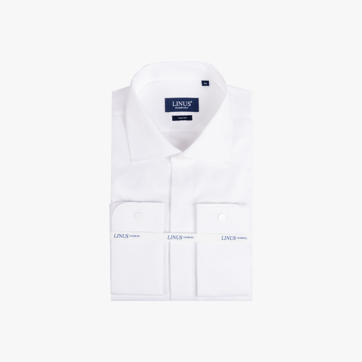 Modern Fit Hemd aus Baumwolle in weiß