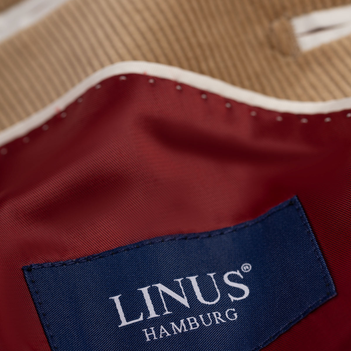 Baukastenanzug Genf aus Cord in beige