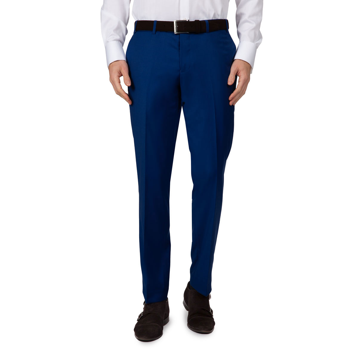 Anzughose mit flacher Front ohne Bundfalte Anzughose mit flacher Front ohne Bundfalte