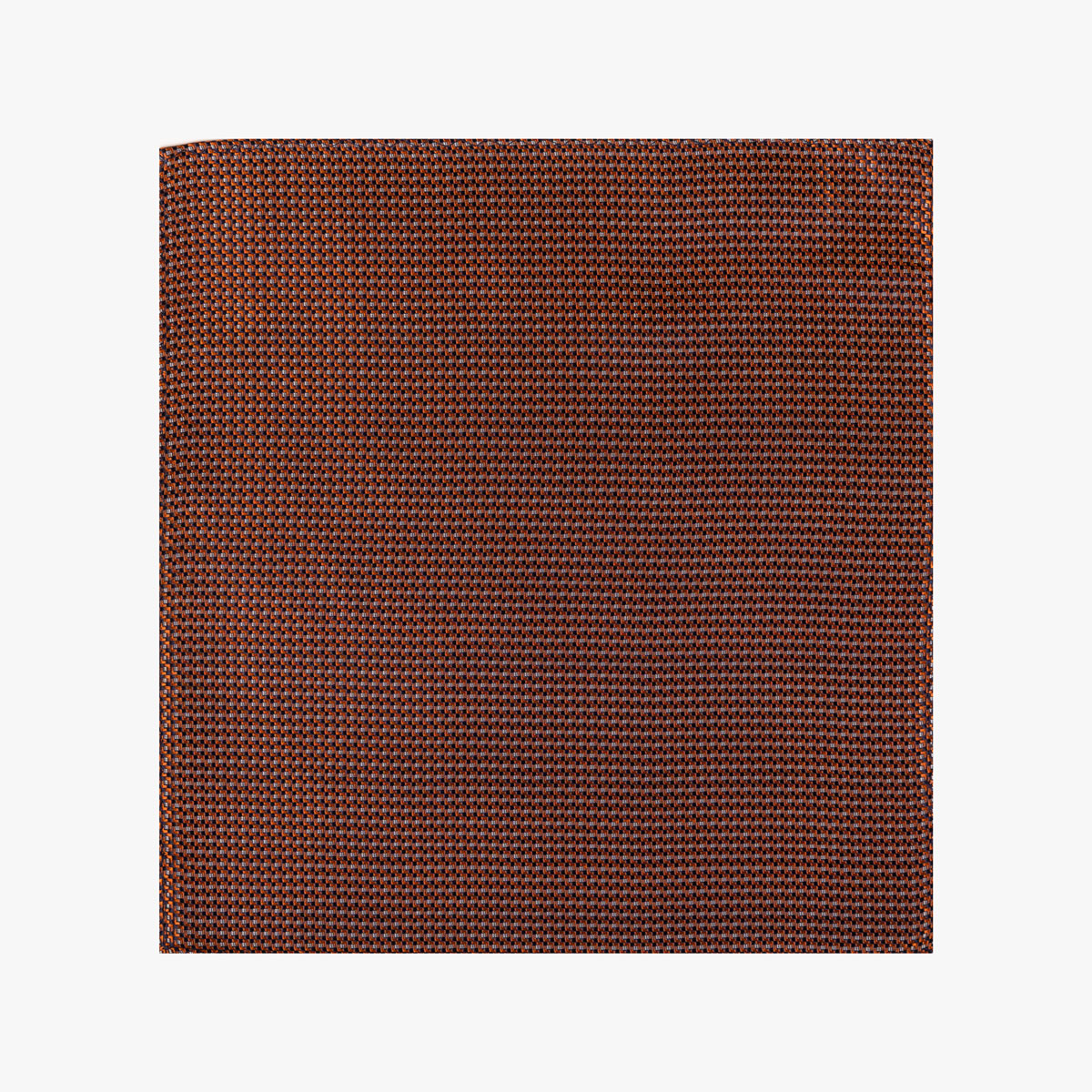 Einstecktuch mit geometrischem Muster in orange blau