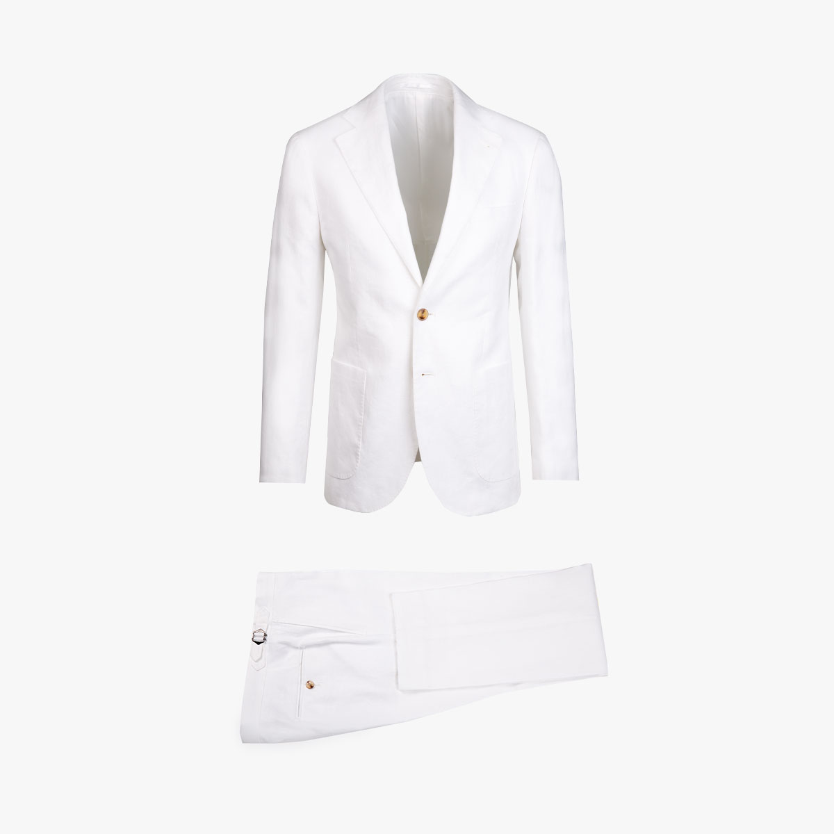 Anzug aus Leinen in weiß