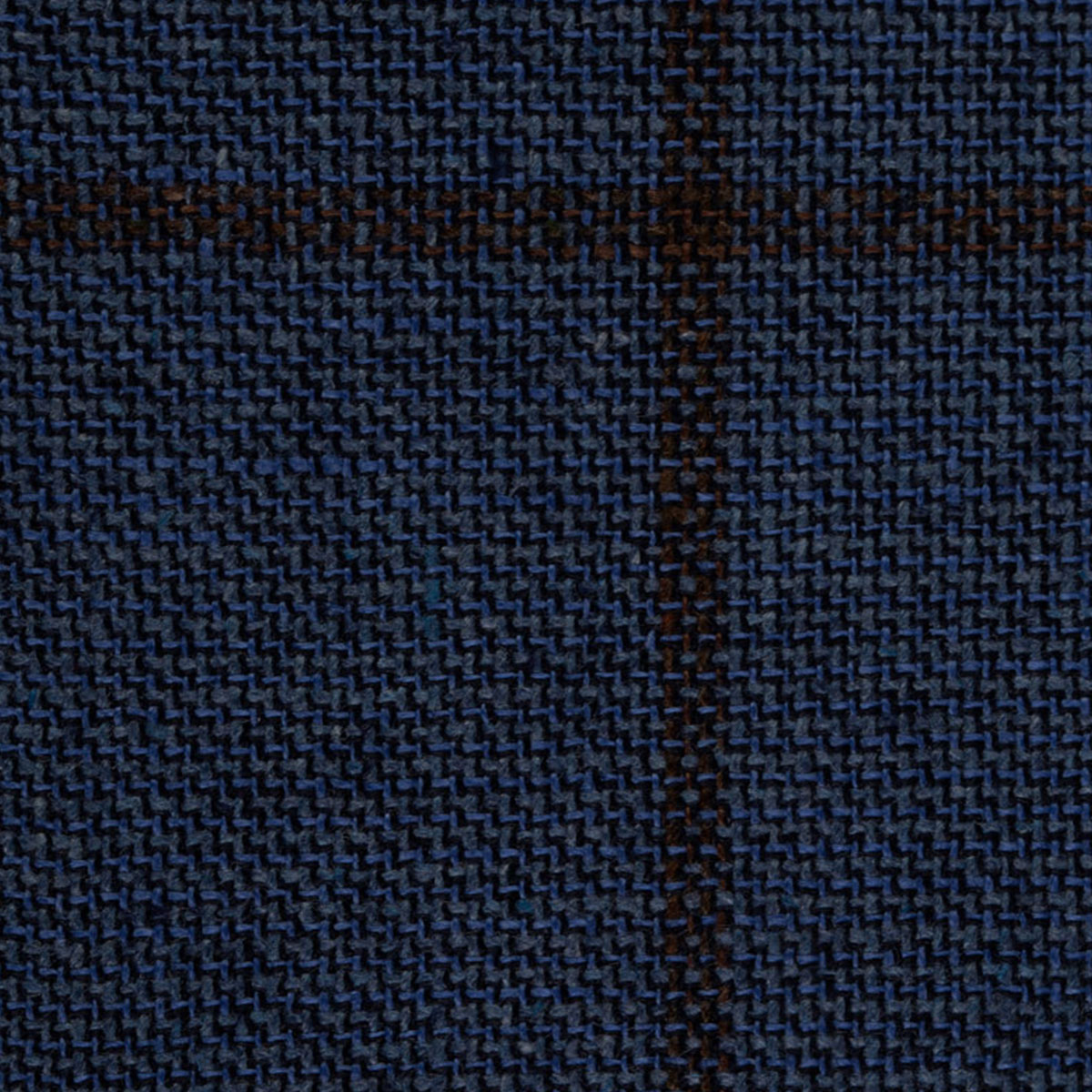 Fensterkaro-Muster in dunkelblau mit braun