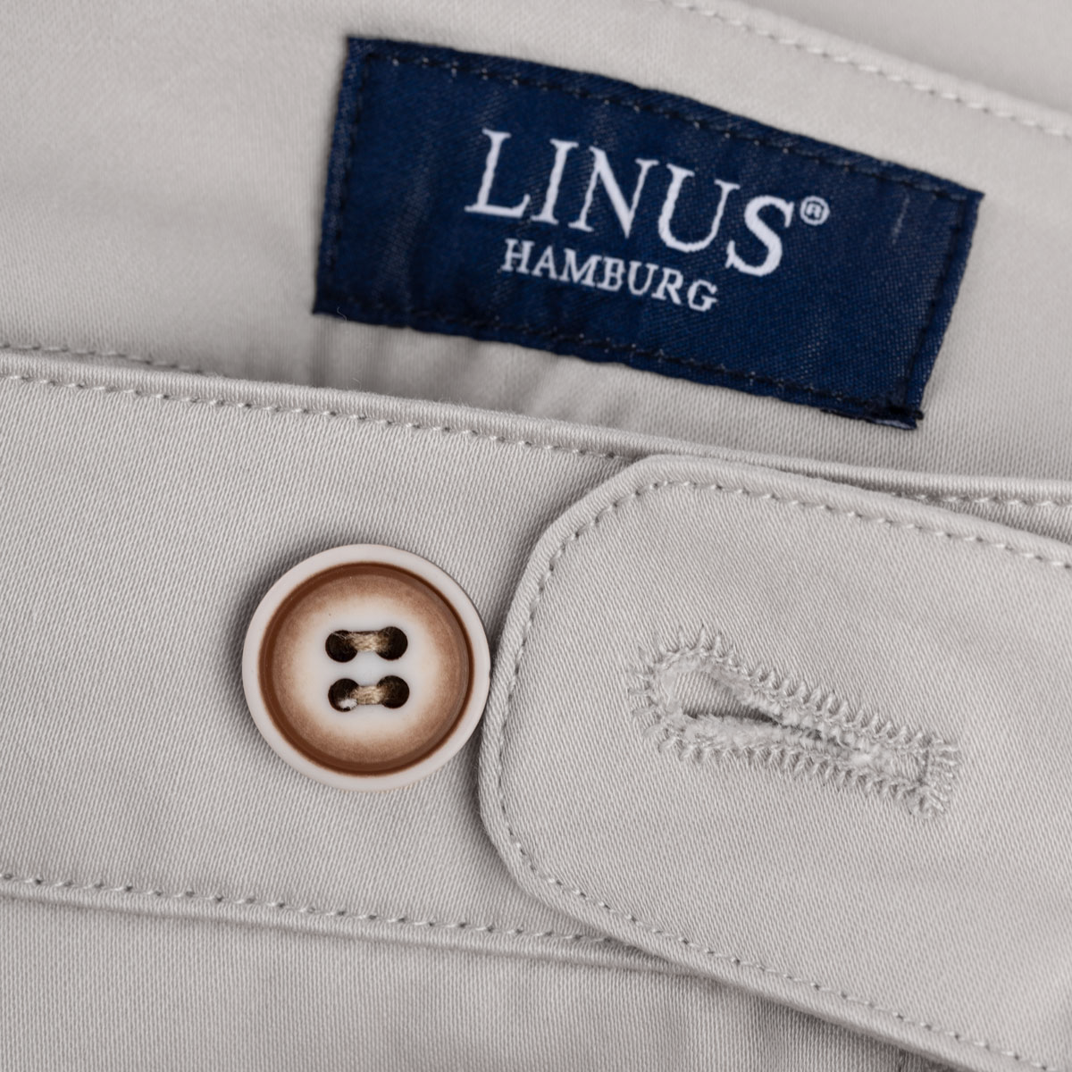 Chino aus Baumwolle und Elasthan in grau 