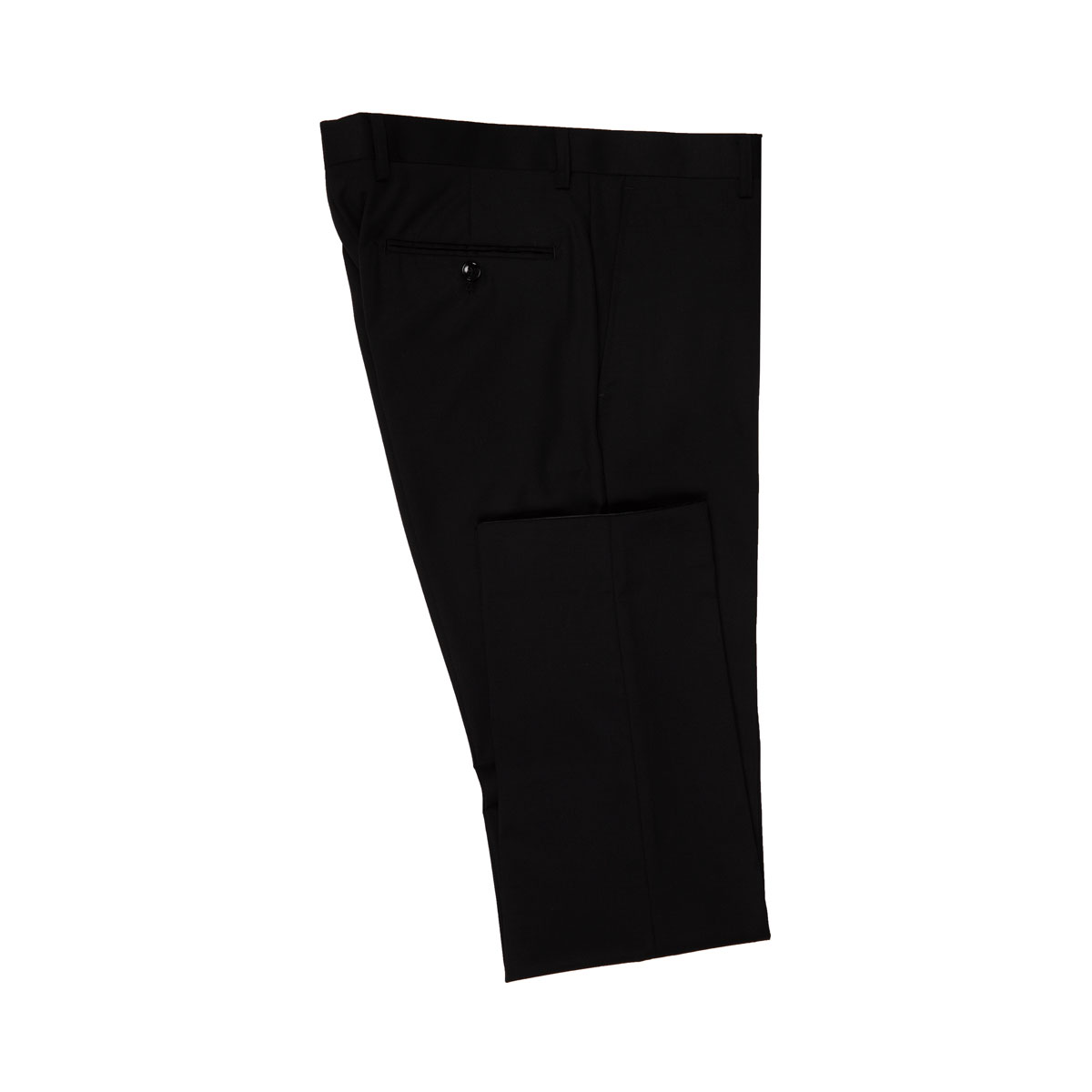 Gefaltete Tuchhose mit Gürtelschlaufen Gefaltete Tuchhose mit Gürtelschlaufen