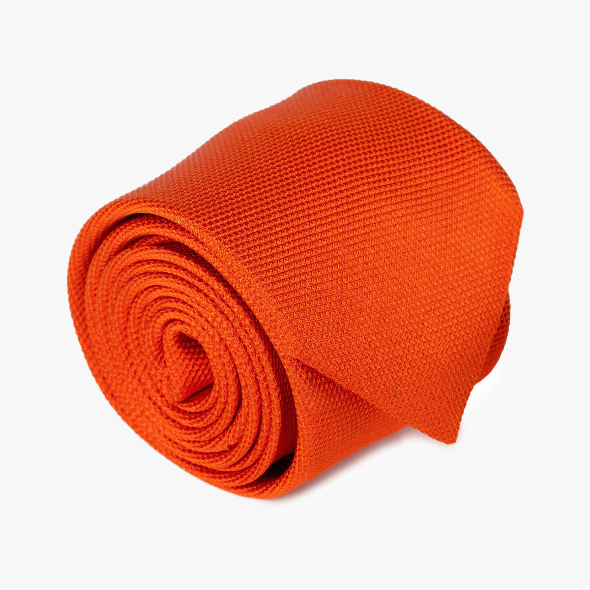 Aufgerollte Krawatte in uni orange