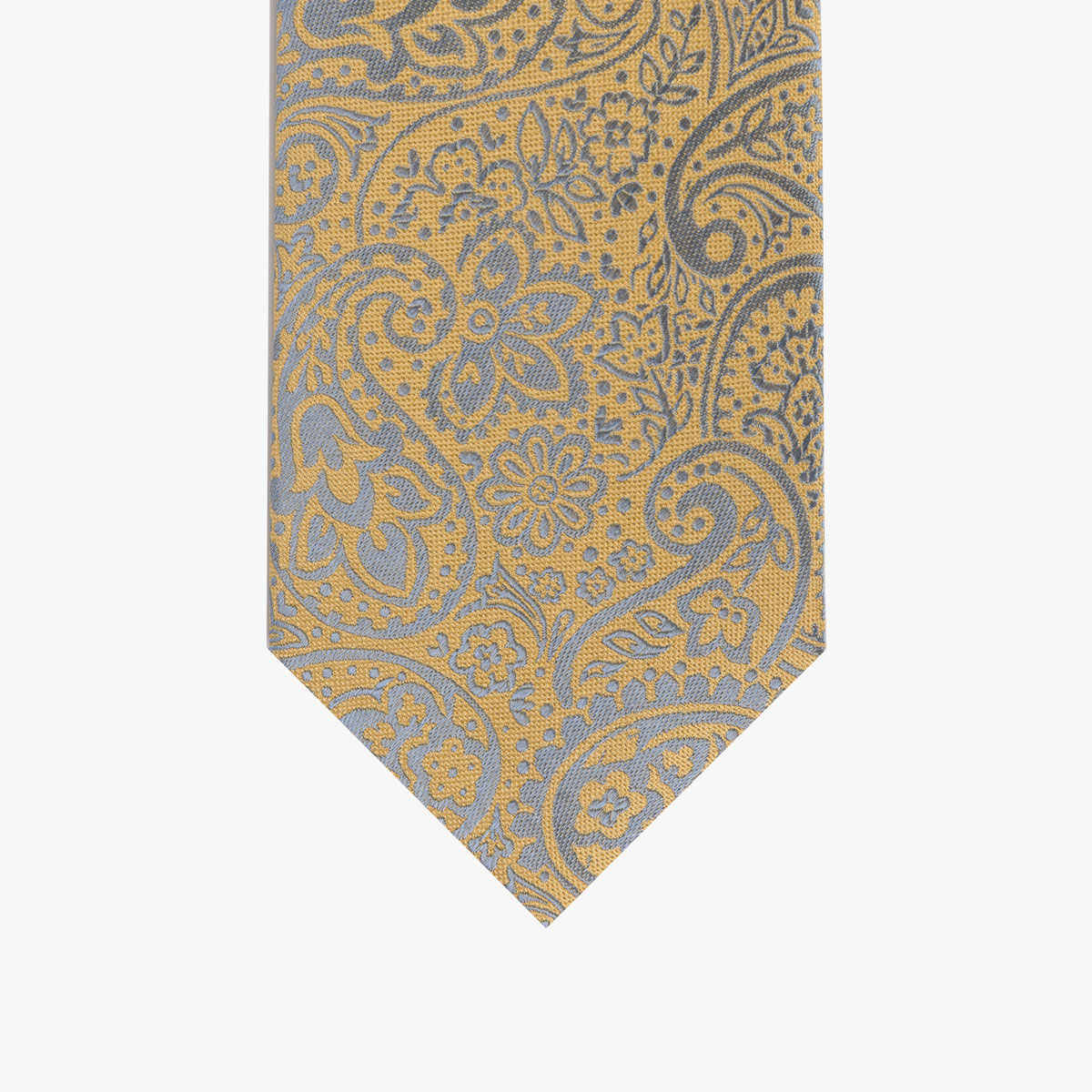 Krawatte mit Paisley in gelb beige 