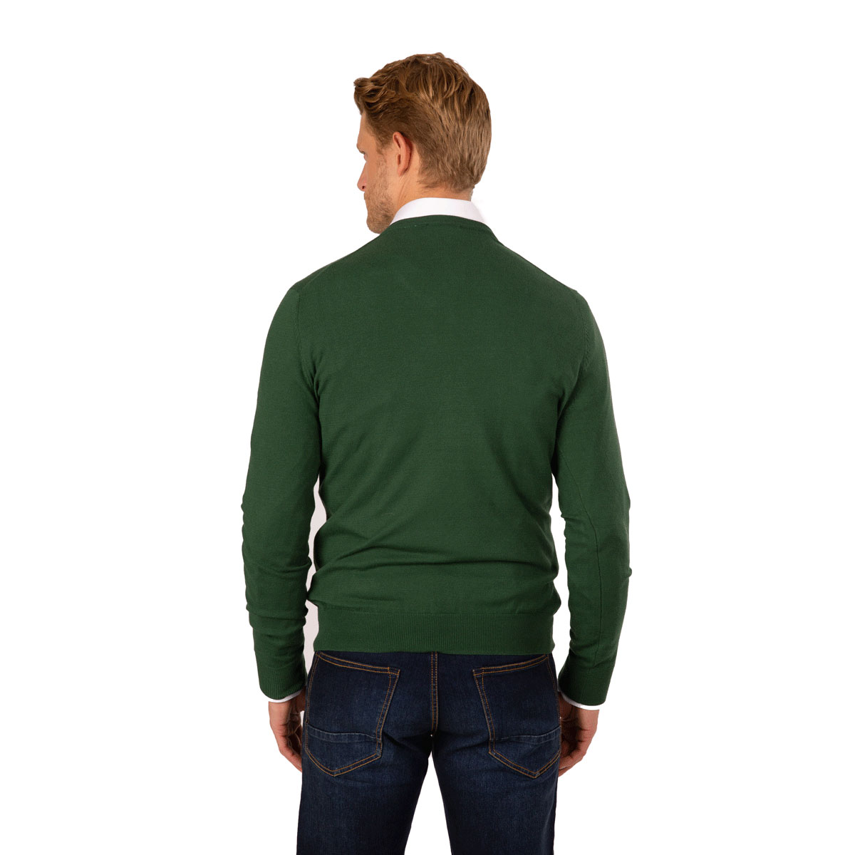 Modern Fit Pullover in grün