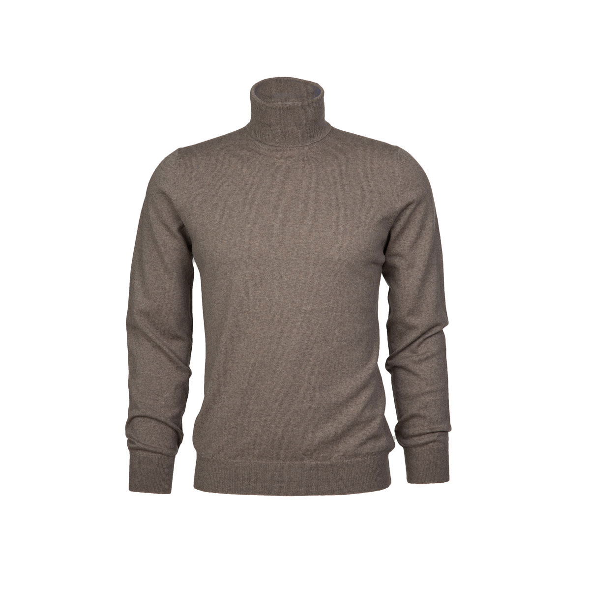 Feinstrick Pullover in nougat Nougatfarbener Feinstrick Pullover