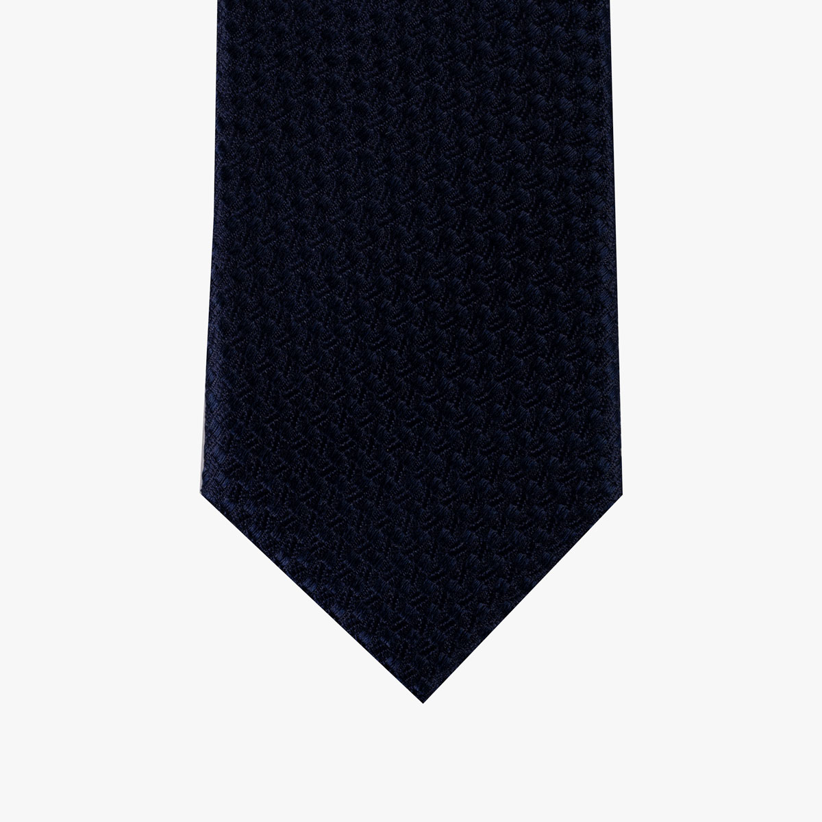 Krawatte mit Struktur in dunkelblau – Slim