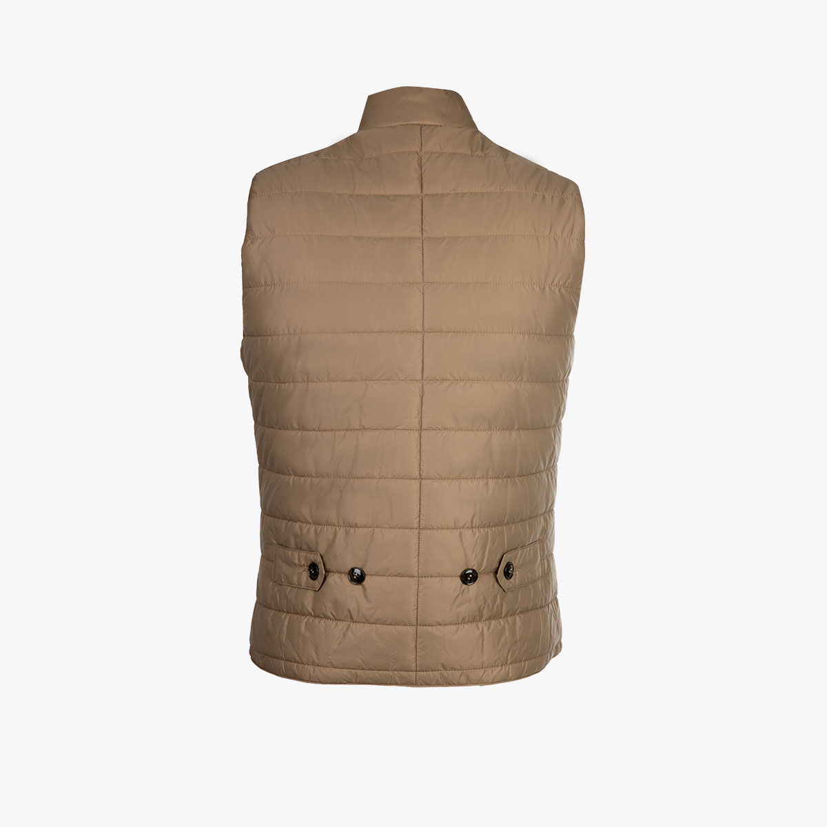 Leichte Steppweste für Herren in beige Leichte Herren-Steppweste für jede Jahreszeit