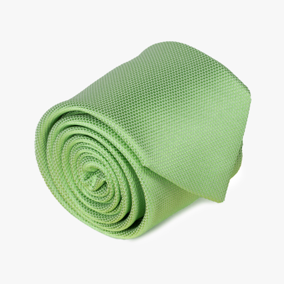 Aufgerollte Krawatte in uni grün