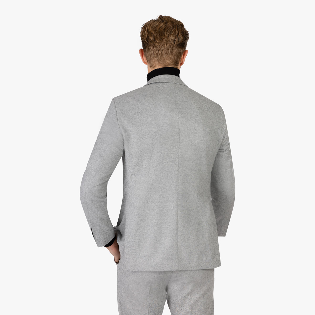 Hellgrauer Slim Fit Anzug Pesaro