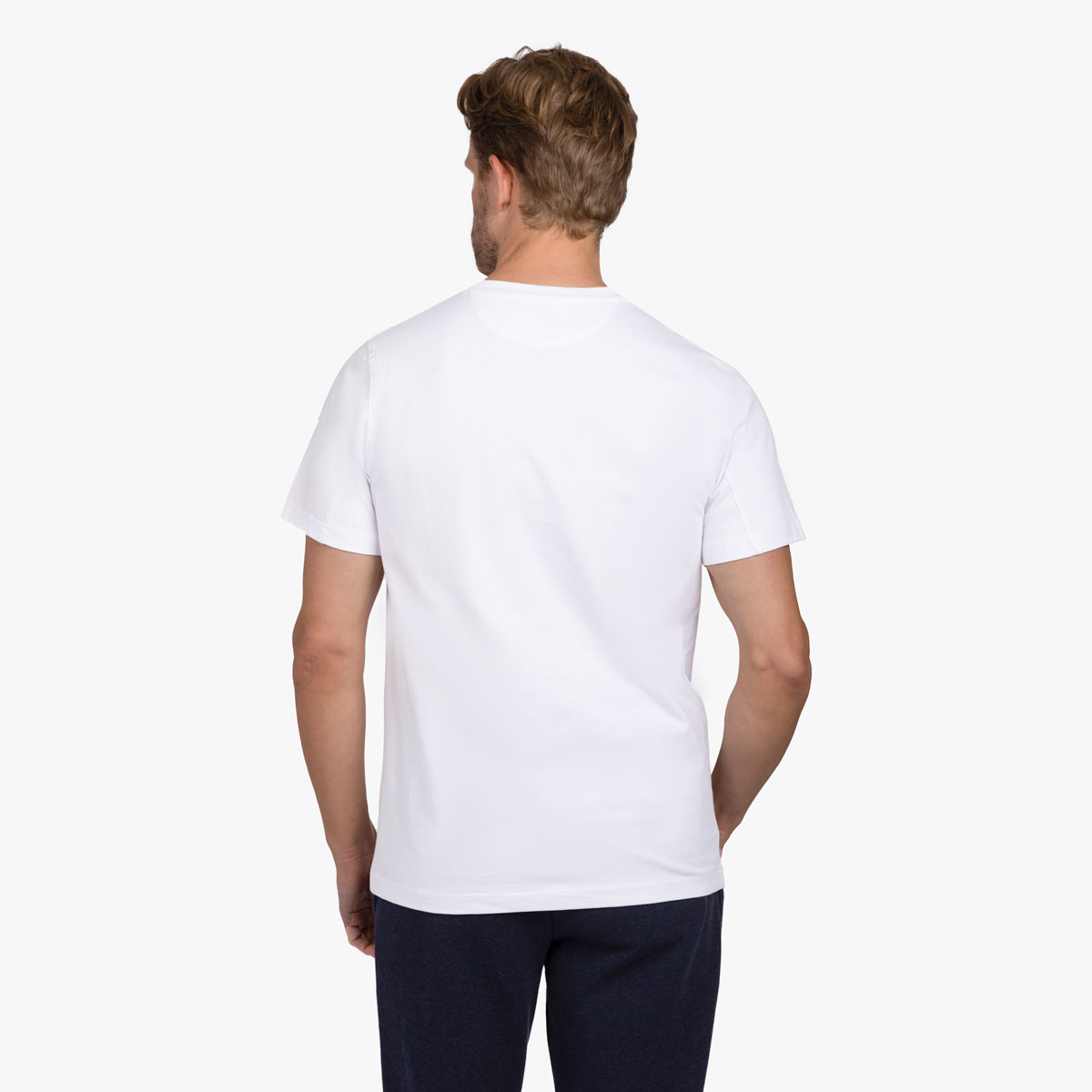 T-Shirt Rundhals aus Baumwolle in weiß
