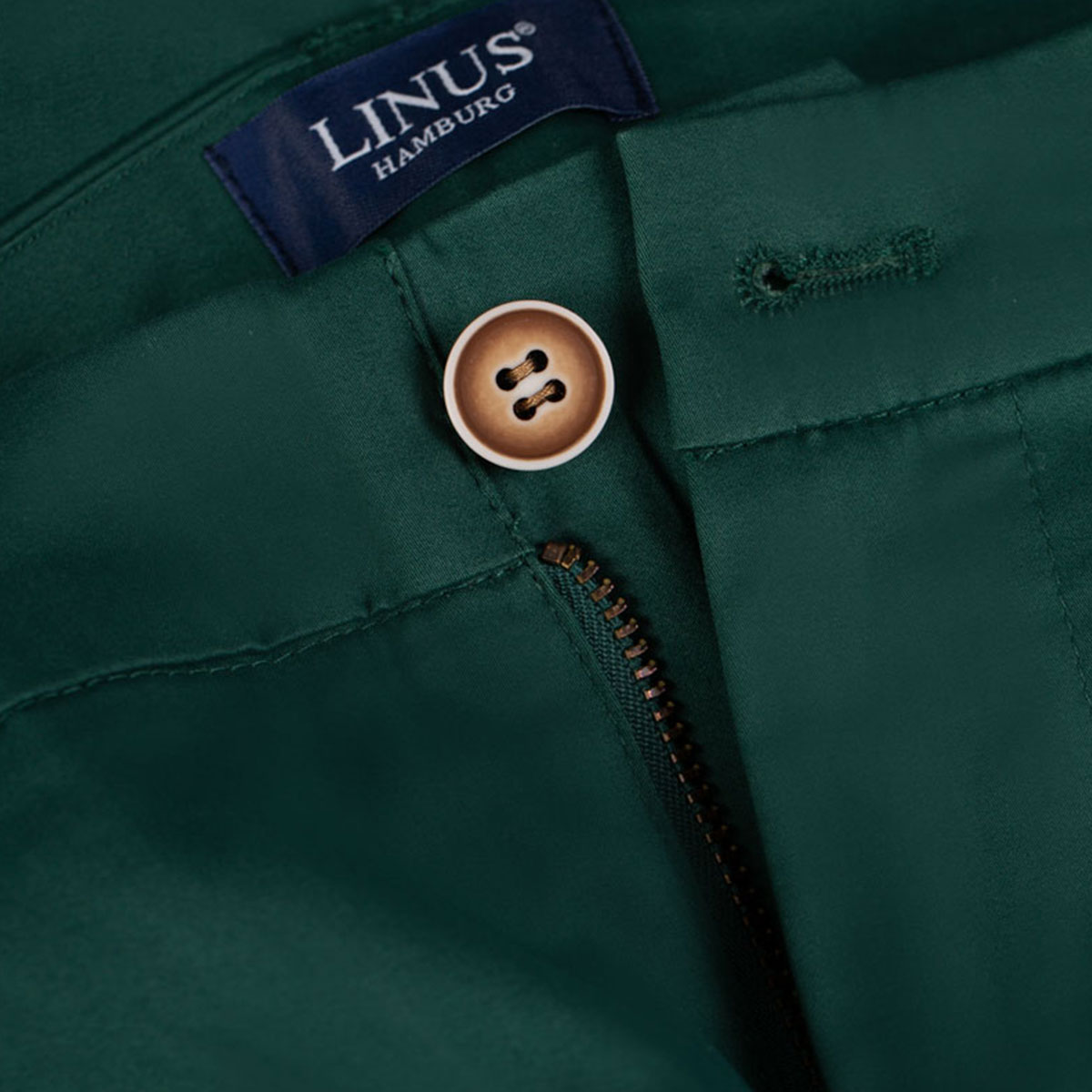 Chino mit Hosenknopf und Reißverschluss