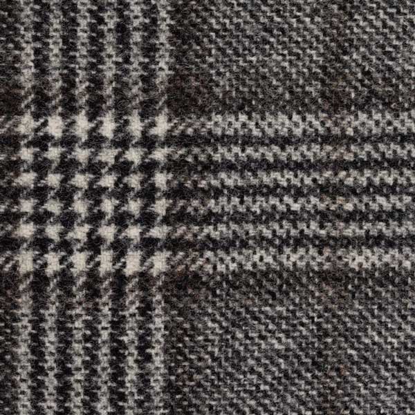 Prince of Wales Check in grau und braun Stoff mit Prince of Wales Check in grau-braun