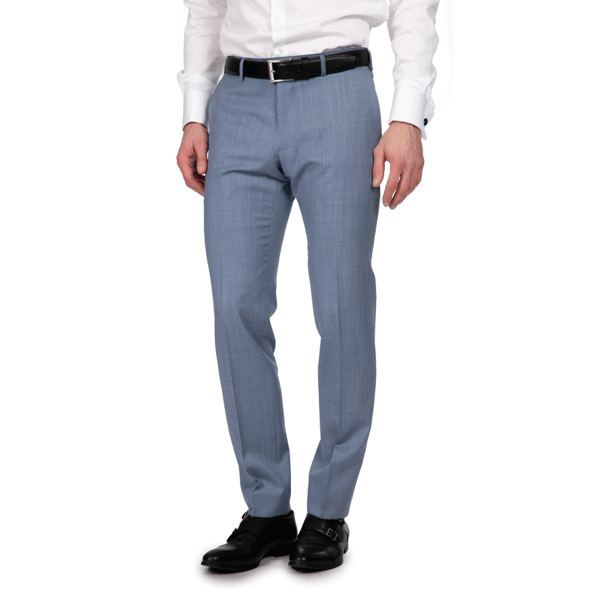 Anzughose ohne Bundfalte mit flacher Front Anzughose mit flacher Front ohne Bundfalte