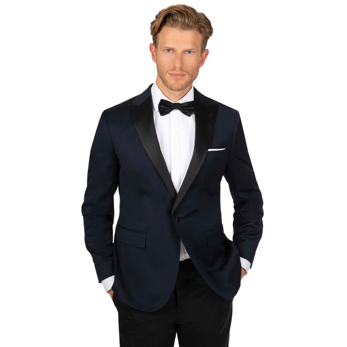 Smoking Sakko in schwarz-dunkelblau Elegantes Smoking Sakko in schwarz-dunkelblau