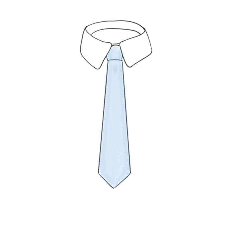 Four-in-Hand-Krawatten-Knoten Schritt 7