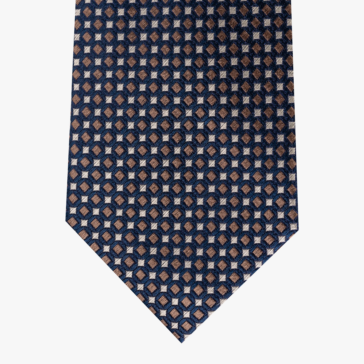 Krawatte mit geometrischem Muster in Dunkelblau