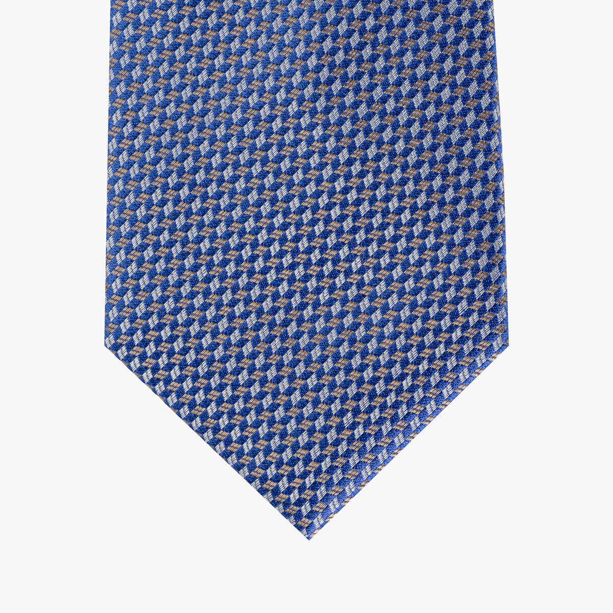 Krawatte mit geometrischem Muster in Lila und Grau