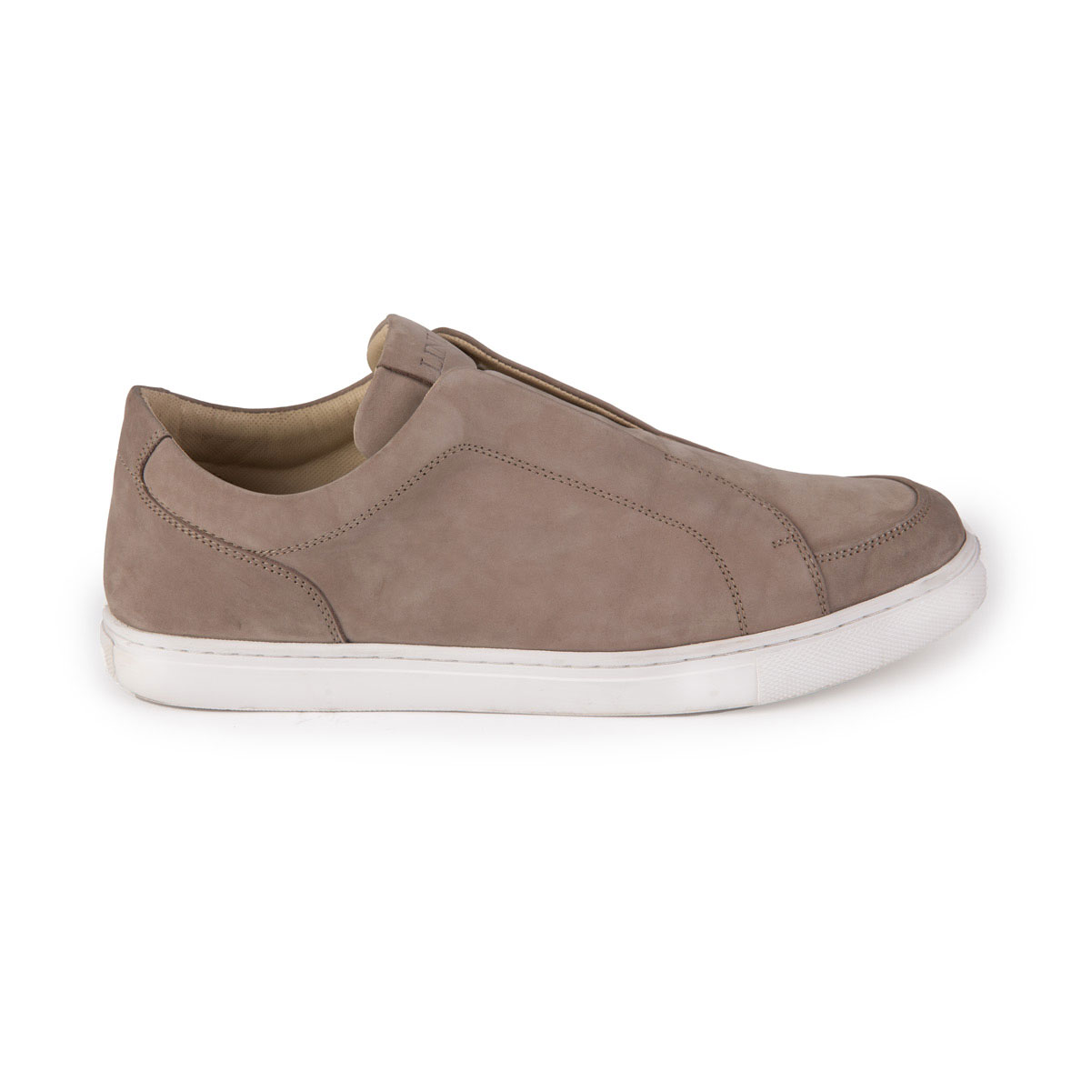 Beigefarbene Sneaker mit offener Slip-on Form Praktische offene Slip-on Form der Sneaker