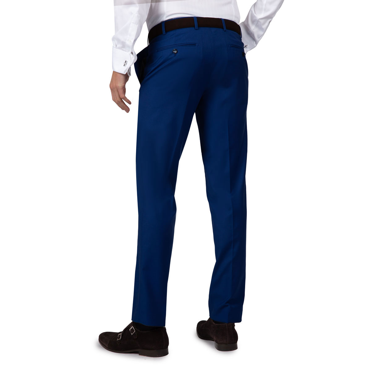 Anzughose mit Gürtelschlaufen in royalblau Anzughose in royalblau mit Gürtelschlaufen