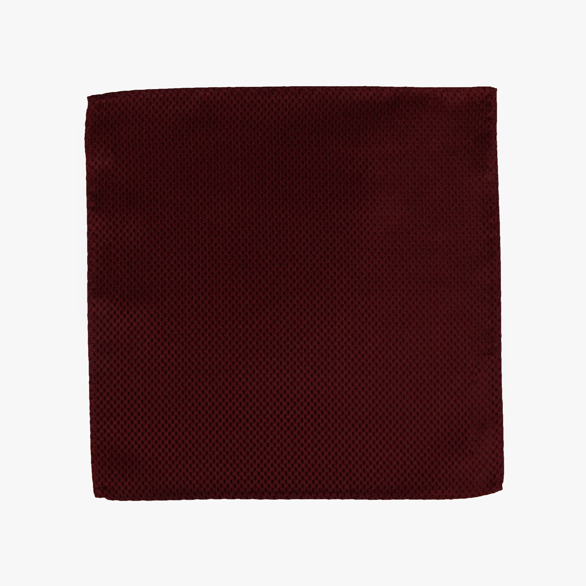 Einstecktuch mit geometrischem Muster in Weinrot