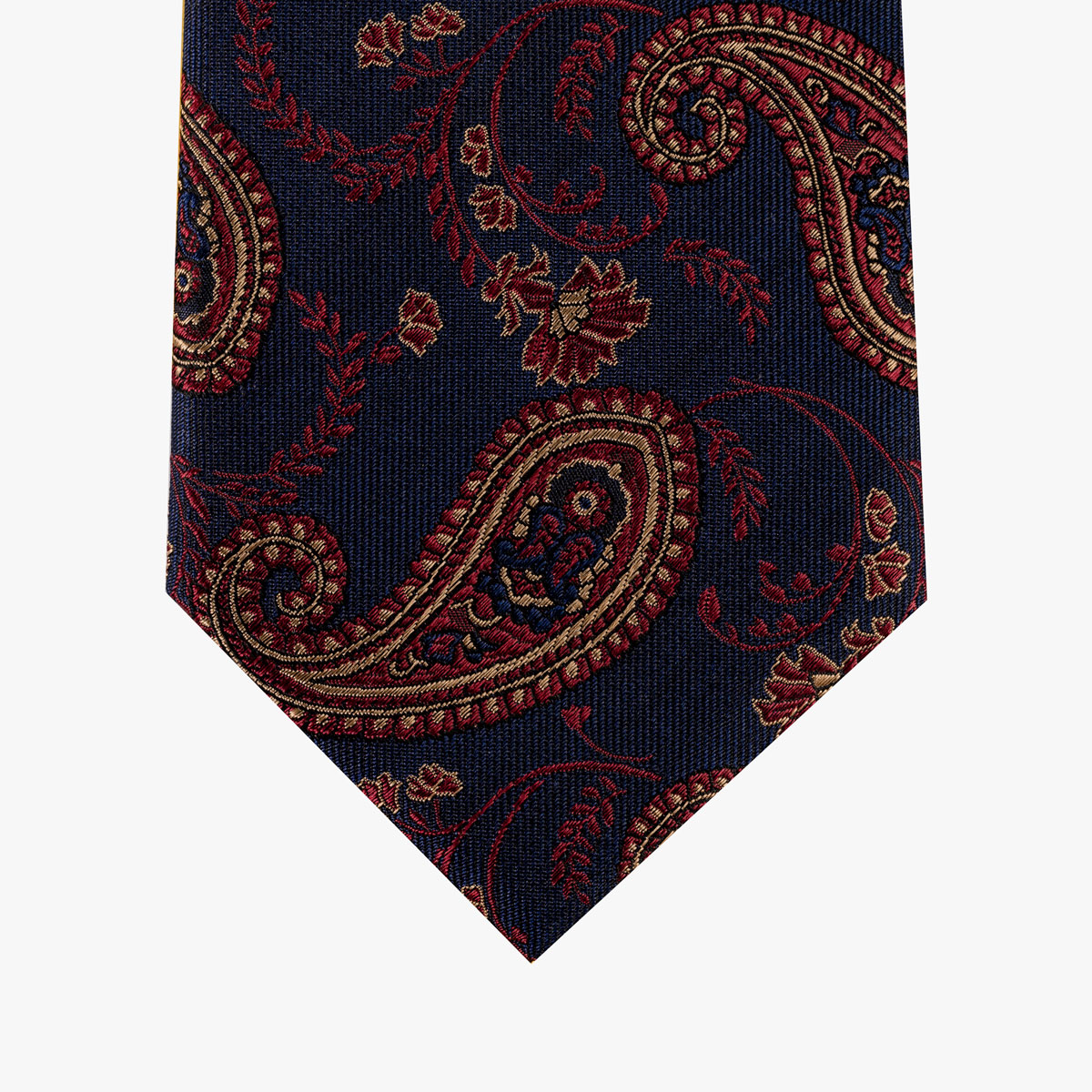 Krawatte mit Paisley in blau rot gold