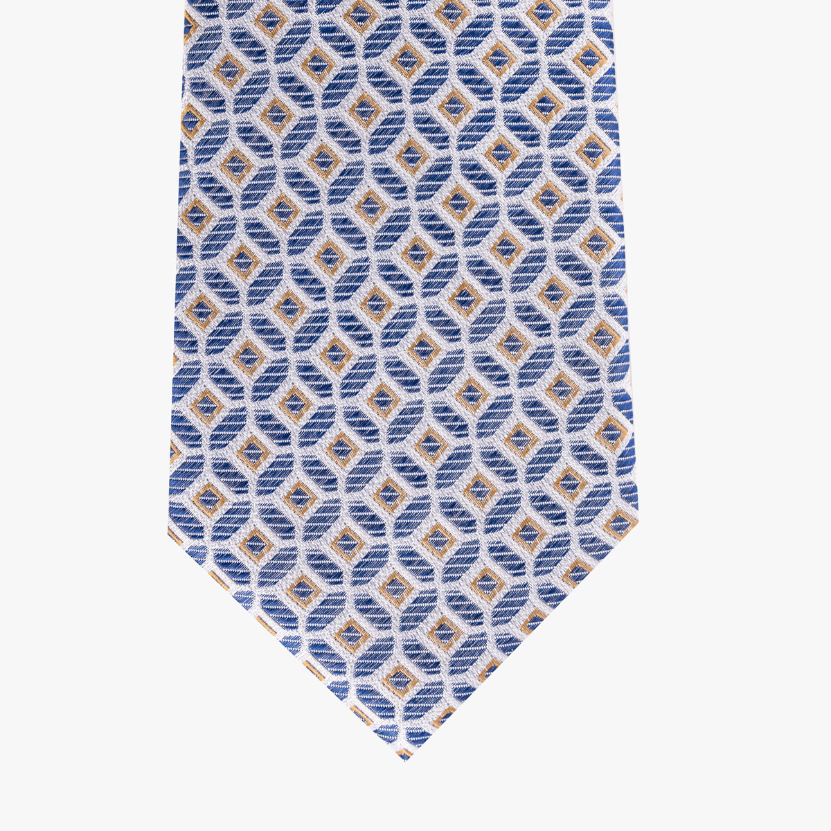 Krawatte aus Seide in dunkelblau/gold